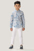 One Friday Boys Blue & White Paisley printed Shirt