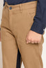 One Friday Varsity Chic Beige Striped Side Detail Trousers for Boys - One Friday World