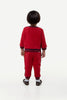 One Friday Baby Boys New born Red Alien Track Suit