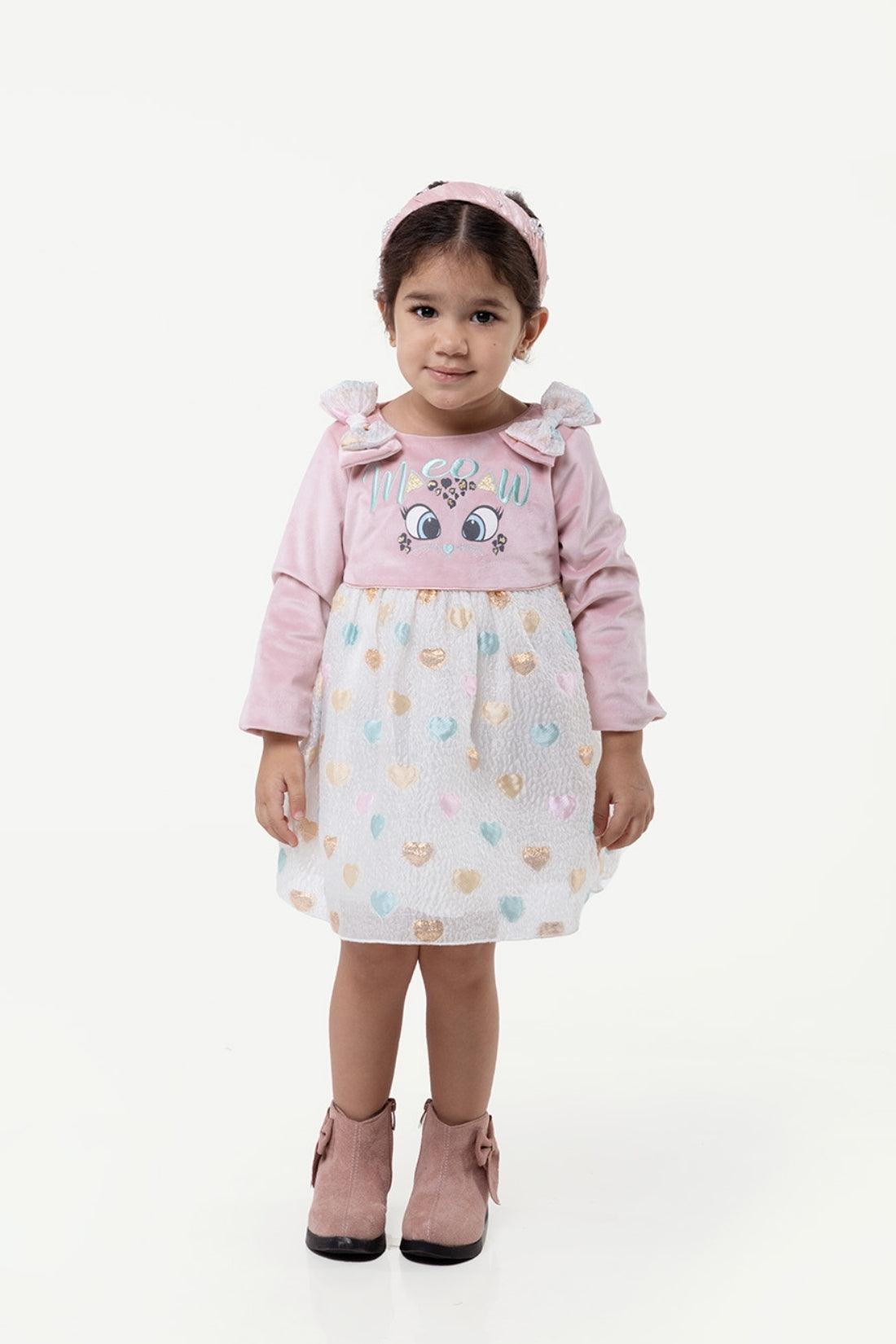 One Friday Varsity Chic Sweetheart Bows Dress for Girls - One Friday World