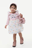 One Friday Varsity Chic Sweetheart Bows Dress for Girls - One Friday World