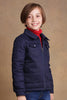 One Friday Boys Navy Blue Solid Jacket