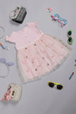 One Friday Baby Girls Pink Cotton Sweetheart Dress - One Friday World