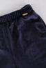 One Friday Kids Girls Navy Blue Solid Trouser - One Friday World