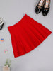 One Friday Red Solid Skirt