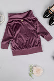 One Friday Kids Girls Purple Full Sleeve Top - One Friday World