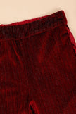 One Friday Kids Girls Burgundy Solid Trouser - One Friday World