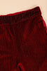 One Friday Kids Girls Burgundy Solid Trouser - One Friday World