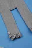 One Friday Baby Girls Grey Solid Legging - One Friday World