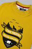 One Friday Kids Boys Yellow Round Neck Collar T-shirt - One Friday World