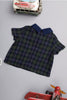 One Friday Kids Girls Green Check Half Sleeve Top - One Friday World