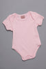 One Friday Infants Girls Pink Round Neck Cotton Sleepsuit - One Friday World