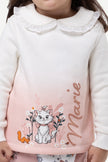 One Friday Baby Girls Off White Peter Pan Collar Sweatshirt