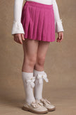 One Friday Kids Girls Pink Pleated Skorts