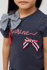 One Friday Navy Blue Top With Bows - One Friday World