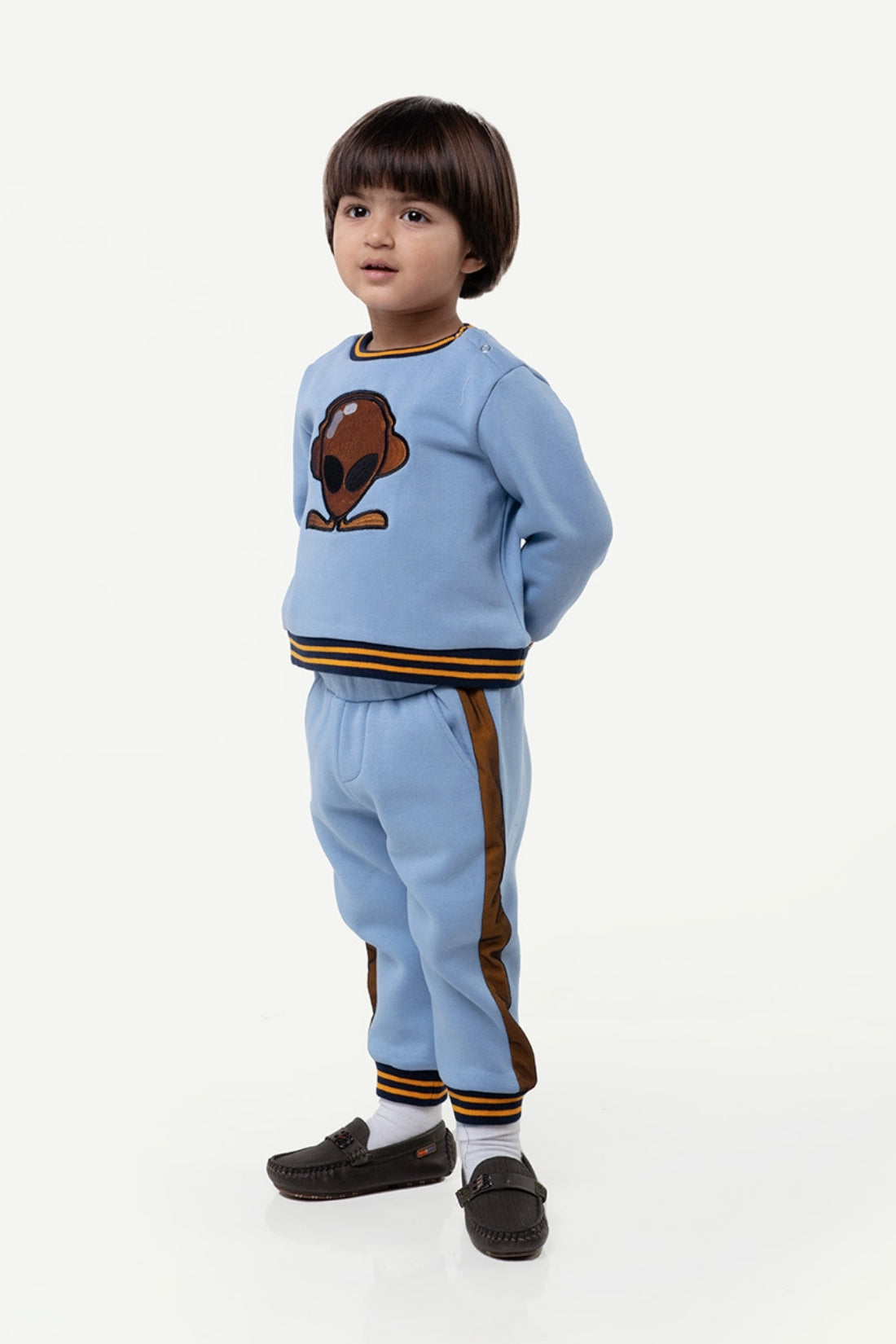 One Friday Baby Boys New born Ice Blue Alien Track Suit