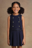 One Friday Kids Girls Navy Blue Winter Dress