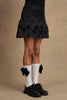 One Friday Girls Star Design Frilled Black Skirt