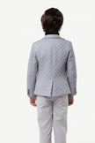 One Friday Kids Boys Grey Quilted Blazer