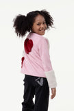 One Friday Kids Girls Pink Round Neck Jacket