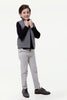 One Friday Kids Boys Grey Solid Sleeveless Jacket