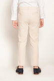 One Friday Kids Boys Beige Woven Cotton Trouser - One Friday World