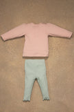 One Friday Baby Girls Multi Solid Top With Trouser