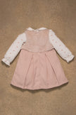 One Friday Baby Girls Pink Heart Print Dress With Top