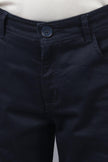 One Friday Kids Boys Navy Blue Cotton Pants With Pockets - One Friday World