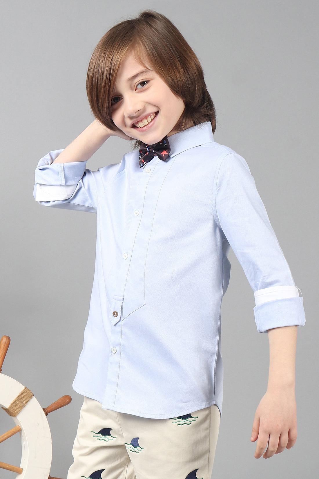 One Friday Kids Boys 100% Cotton Full Sleeves Shirt - One Friday World