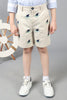 One Friday Kids Boys Beige Cotton Shorts - One Friday World