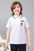 One Friday Boys White Cotton Spiderman Polo Tee - One Friday World