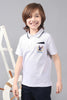 One Friday Boys White Cotton Spiderman Polo Tee - One Friday World