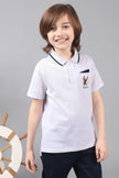 One Friday Boys White Cotton Spiderman Polo Tee - One Friday World