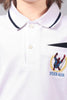 One Friday Boys White Cotton Spiderman Polo Tee - One Friday World