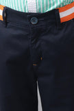 One Friday Kids Boys Navy Blue Striped Waistline Trouser - One Friday World