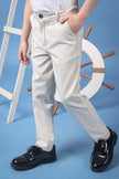 One Friday Kids Boys 100% Cotton Beige Cotton Trouser With Side & Back Pockets - One Friday World