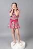 One Friday Kids Girls Multicolored Floral Printed Skirt - One Friday World