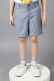 One Friday Kids Boys Blue Cotton Shorts - One Friday World