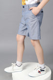 One Friday Kids Boys Blue Cotton Shorts - One Friday World