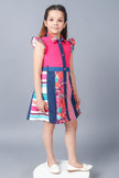 One Friday Kids Girls Prints and Patterns Pink Dress - One Friday World