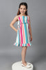 One Friday Kids Girls Multicolored Striped Sleeveless Dress - One Friday World