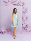 One Friday Kids Girls Aqua Dress - One Friday World