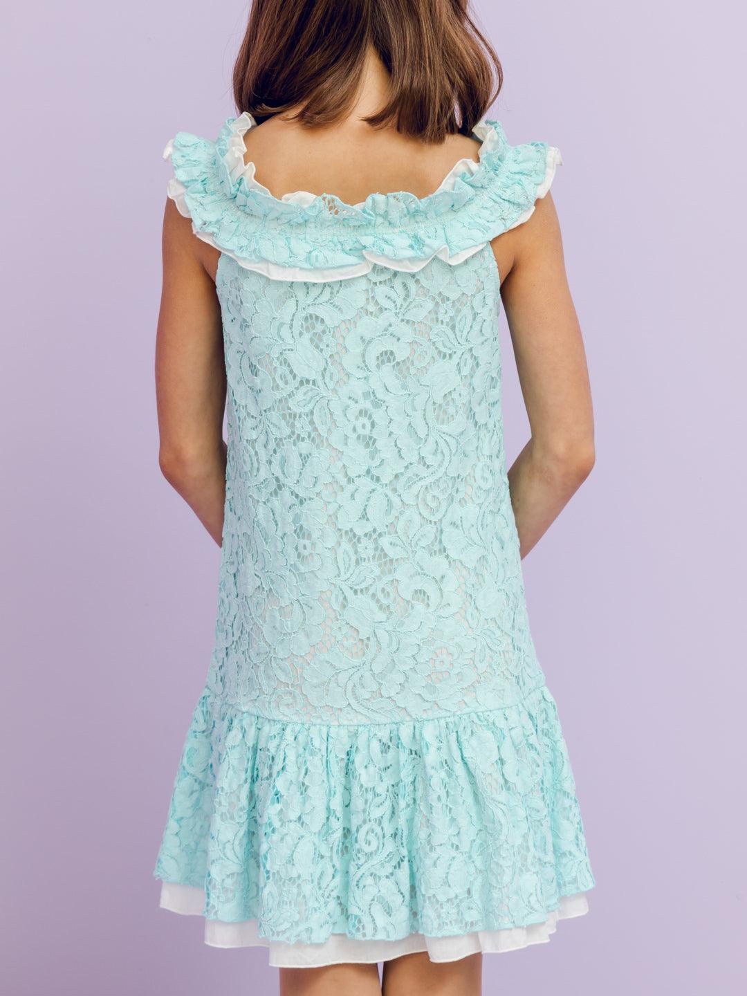 One Friday Kids Girls Aqua Dress - One Friday World