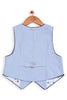 One Friday Kids Boys Blue Anchor Waistcoat - One Friday World