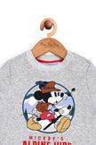 One Friday Baby Boys Grey Mickey Printed Sweatshirt