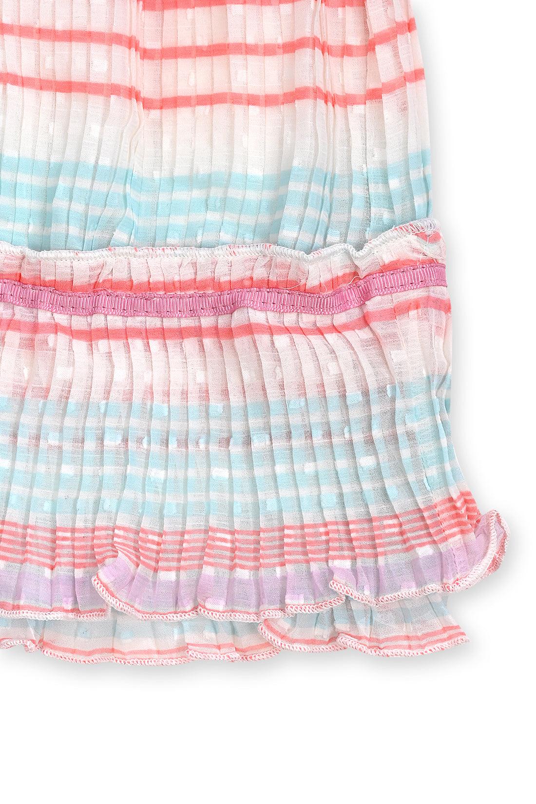 One Friday Kids Girls Multicolor Pleated Skirt - One Friday World