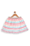 One Friday Kids Girls Multicolor Pleated Skirt - One Friday World