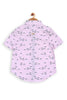 One Friday Kids Boys Pink Animal Printed Shirt - One Friday World