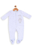 One Friday Baby Boys Grey Front Open Romper - One Friday World